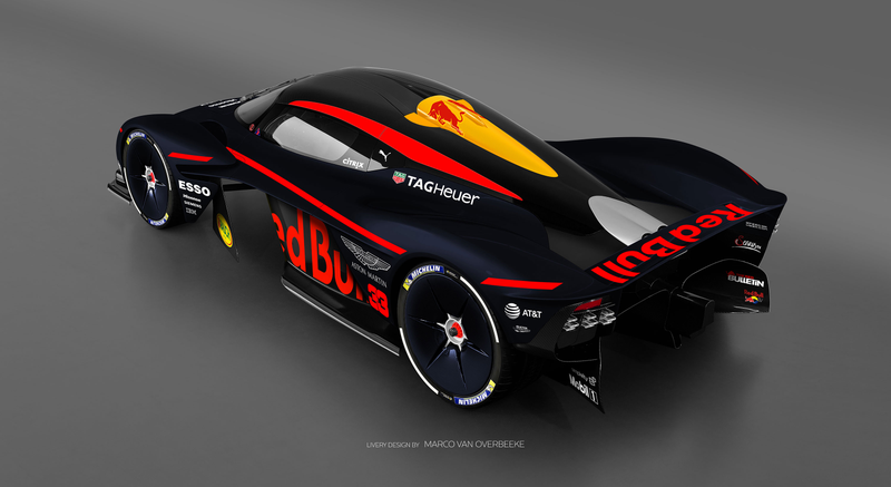 Illustration for article titled The Aston Martin Valkyrie Looks Especially Good In Classic Racing Liveries